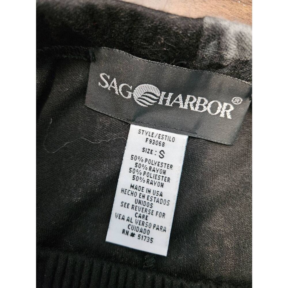 Sag Harbor Black Maxi Skirt Size Small Gray Floral - Picture 4 of 6